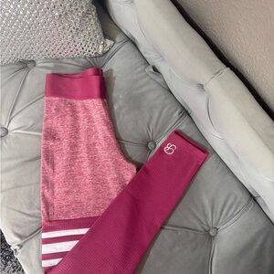 Bombshell Sportswear - Thigh High Heather Blush Leggings